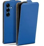 moex Flip Case Samsung Galaxy S25 Klapph&uuml;lle Leder Optik