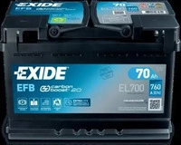 EXIDE EL700, EXIDE EL700 EFB Pb Starterbatterie 12V 70Ah/C20 - 760A(EN)
