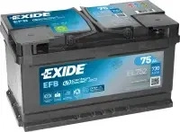 EXIDE EL752, EXIDE EL752 EFB Pb Starterbatterie 12V 75Ah/C20 - 730A(EN)