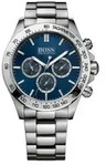 Hugo Boss Ikon - Silber Blau - Herrenuhr 44mm - HB 1512963 - Chronograph