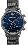 Emporio Armani Herren Chronograph Quarz Uhr mit Edelstahl Armband AR1979