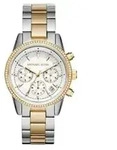 Michael Kors MK6474 Damenuhr RITZ, 37 mm, Quarz-Chronographenwerk, Edelstahlarmband
