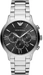 Emporio Armani AR11208 Herren-Chronograph, Edelstahluhr, 43 mm Geh&auml;usegr&ouml;&szlig;e