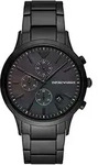 Emporio Armani Herren Chronograph Quarz Uhr mit Edelstahl Armband AR11275