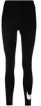 Nike Damen Sportswear Classics High Waisted Graphic Leggings Tight schwarz XS