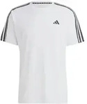 Adidas Herren Train Essentials Base 3-Stripes T-Shirt Sportshirt wei&szlig;-schwarz XL