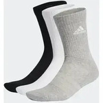 Adidas Cushioned Crew Socken 3er Pack grau-wei&szlig;-schwarz L