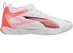 Puma Kinder Ultra 5 Match IT Fu&szlig;ballschuh Fu&szlig;ballhallenschuh wei&szlig;, orange,