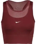 Nike Damen Pro Dri- Fit Crop Top dunkelrot, wei&szlig; L