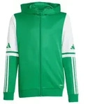 Adidas Kinder SQ25 Hood Jacke Kapuzenjacke gr&uuml;n wei&szlig; 152