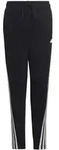 Adidas Kinder Future Icons 3 Streifen Trainingshose Sporthose schwarz-wei&szlig; 152