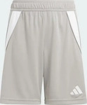 adidas Tiro 24 Short Kinder Grau/Wei&szlig; Jungen/M&auml;dchen