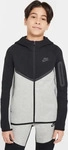 Nike Tech Fleece Full-Zip Hoody Kinder Dunkelgrau/Schwarz Jungen/M&auml;dchen
