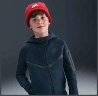 Nike Tech Fleece Full-Zip Hoody Kinder Dunkelblau Jungen/M&auml;dchen
