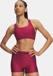 Under Armour Crossback Medium Support Sport-BH Rot Damen