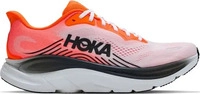 HOKA Clifton 11 Breit Herren Wei&szlig;/Orange