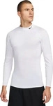 Nike Pro Longsleeve Mock Top Wei&szlig;/Schwarz Herren