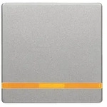 Berker Q.1/Q.3/Q.7 Wippe mit Linse 1-fach, alu samt - 16216084