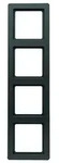 Berker Q.1 Rahmen 4-fach, schwarz samt - 10146085