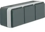 BERKER Steckdose SCHUKO 3-fach waagerecht mit Klappdeckel AP - 47733515