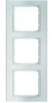 Berker B.3 Rahmen 3-fach, Alu/polarwei&szlig; matt - 10133904