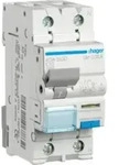 Hager FI-LS-Schalter, Kennlinie C, 13A, 30mA, 1+N, Typ A - ADA563D