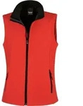 Result Core Damen 2-Lagen Softshell Gilet 'Printable' Bodywarmer R232F red/black XXL