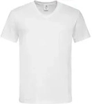 Stedman Herren V-Ausschnitt T-Shirt ST2300 white S