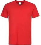 Stedman Herren V-Ausschnitt T-Shirt ST2300 scarlet red M