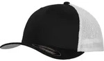 FLEXFIT Unisex Flexfit Mesh Trucker Kappe Netz Cap 6511CF/6511M/6511T black/white