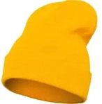 FLEXFIT Unisex Lange Strickm&uuml;tze Beanie 1501KC gold one size