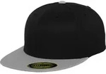 FLEXFIT Unisex 6-Panel Premium 210 Fitted Kappe Flache Cap 6210/6210T black/grey L/XL