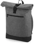 BagBase Rucksack 'Roll-Top' BG855 grey marl/black 32 x 44 x 13 cm