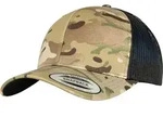 FLEXFIT Unisex 6-Panel Retro Kappe Multicam Netz Cap 6606MC multicam one size