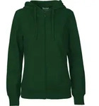 Neutral Damen Bio Kapuzen Sweatjacke O83301 bottle green XS