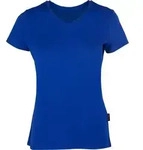 HRM Damen T-Shirt 'Luxus V-Ausschnitt' 202 royal blue XS