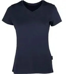 HRM Damen T-Shirt 'Luxus V-Ausschnitt' 202 navy XS