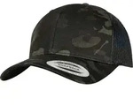 FLEXFIT Unisex 6-Panel Retro Kappe Multicam Netz Cap 6606MC black multicam one size