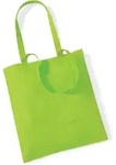 Westford Mill Baumwolltasche 'Bag for Life' Einkaufstasche W101 lime green 38 x 42 cm