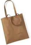 Westford Mill Baumwolltasche 'Bag for Life' Einkaufstasche W101 caramel 38 x 42...
