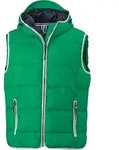James & Nicholson Herren Bodywarmer 'Maritim' JN1076 irish green/white S