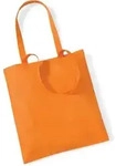 Westford Mill Baumwolltasche 'Bag for Life' Einkaufstasche W101 orange 38 x 42 cm