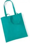 Westford Mill Baumwolltasche 'Bag for Life' Einkaufstasche W101 emerald 38 x 42...