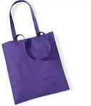Westford Mill Baumwolltasche 'Bag for Life' Einkaufstasche W101 purple 38 x 42...