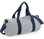 BagBase Runde Sporttasche Sport- und Reisetasche BG140 light grey/french navy 50 x 25
