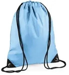 BagBase Premium Turnbeutel Sportbeutel BG10 sky blue 33 x 45 cm