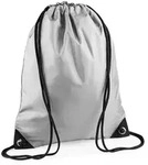 BagBase Premium Turnbeutel Sportbeutel BG10 silver 33 x 45 cm