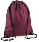 BagBase Premium Turnbeutel Sportbeutel BG10 burgundy 33 x 45 cm