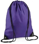 BagBase Premium Turnbeutel Sportbeutel BG10 purple 33 x 45 cm