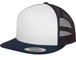 FLEXFIT Unisex 5-Panel Trucker Kappe Netz Cap 6006/6006W navy/white/navy one...
